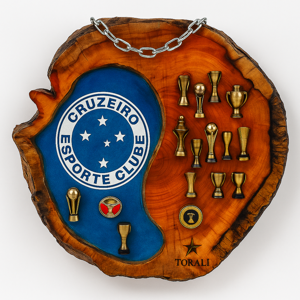 Tábua Rústica Personalizada - Cruzeiro + Kit Churrasqueiro