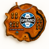 Tábua Rústica Personalizada - Grêmio + Kit Churrasqueiro