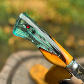 Faca Artesanal Pescador Premium + Estojo em Couro