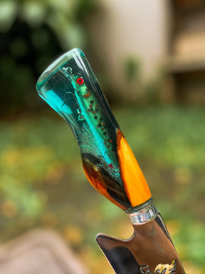 Faca Artesanal Pescador Premium + Estojo em Couro