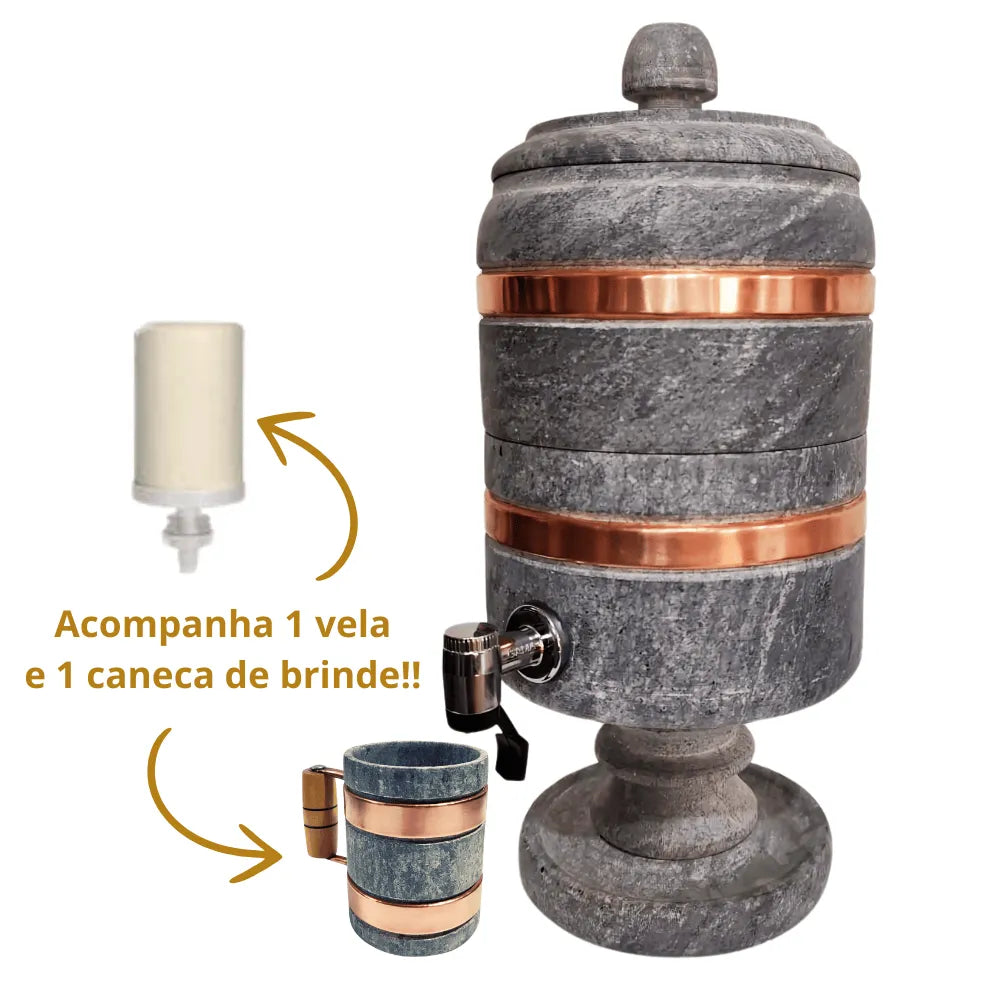 Filtro Pedra de Sabão – Pureza e Estilo + Brinde Exclusivo
